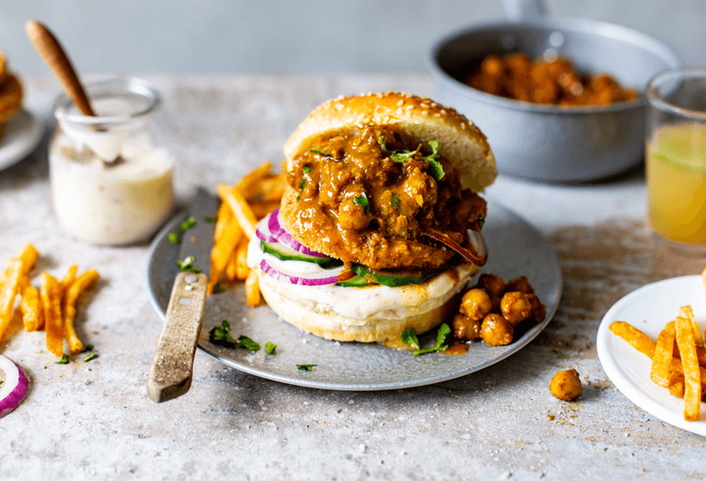 Hamburguesa Picante Quinoa Garbanzo (Vegan)