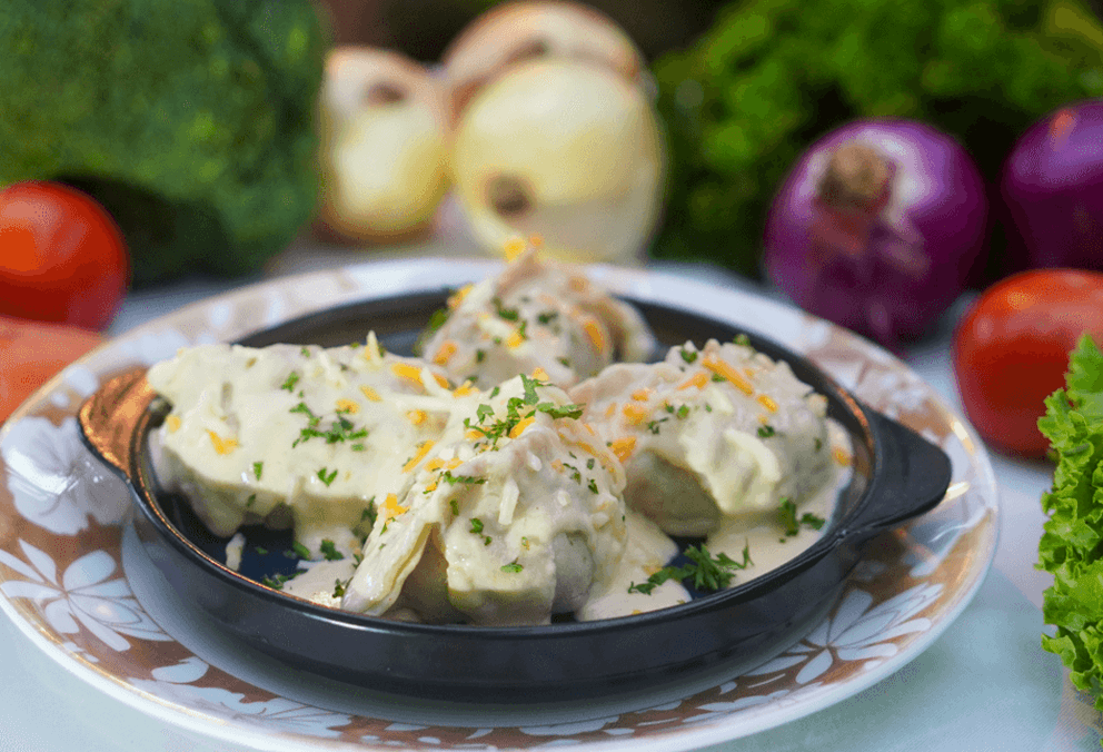 Momos de Pollo Cheezy