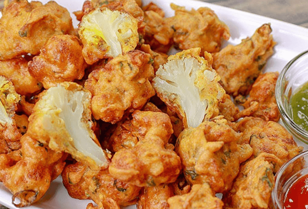 Pakoras de Coliflor