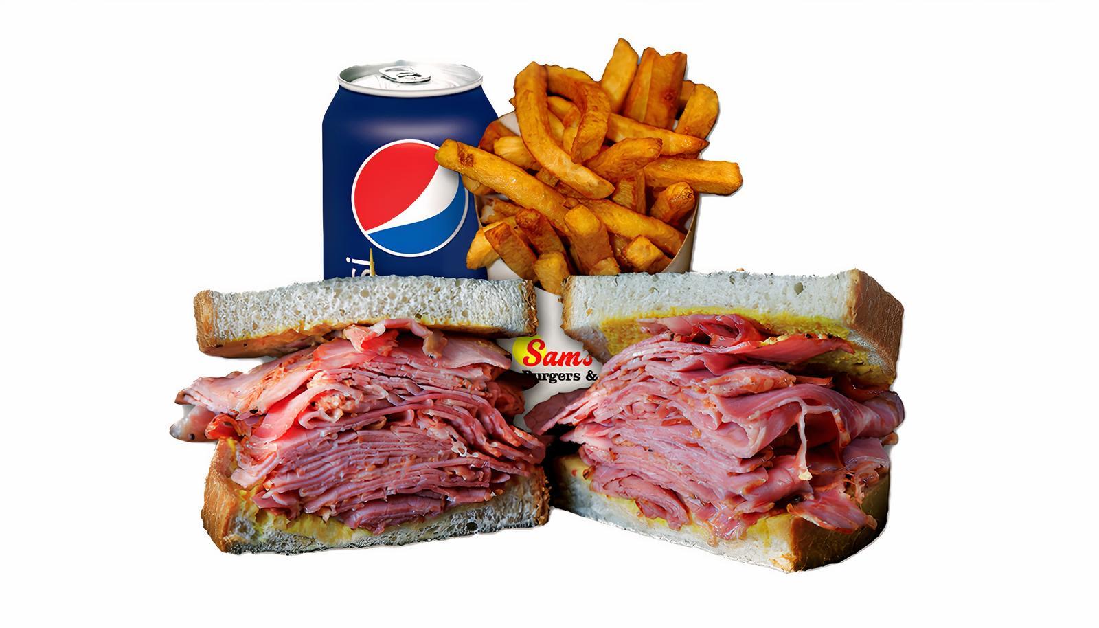 Montreal Smoked  Meat on Rye Fries Combo