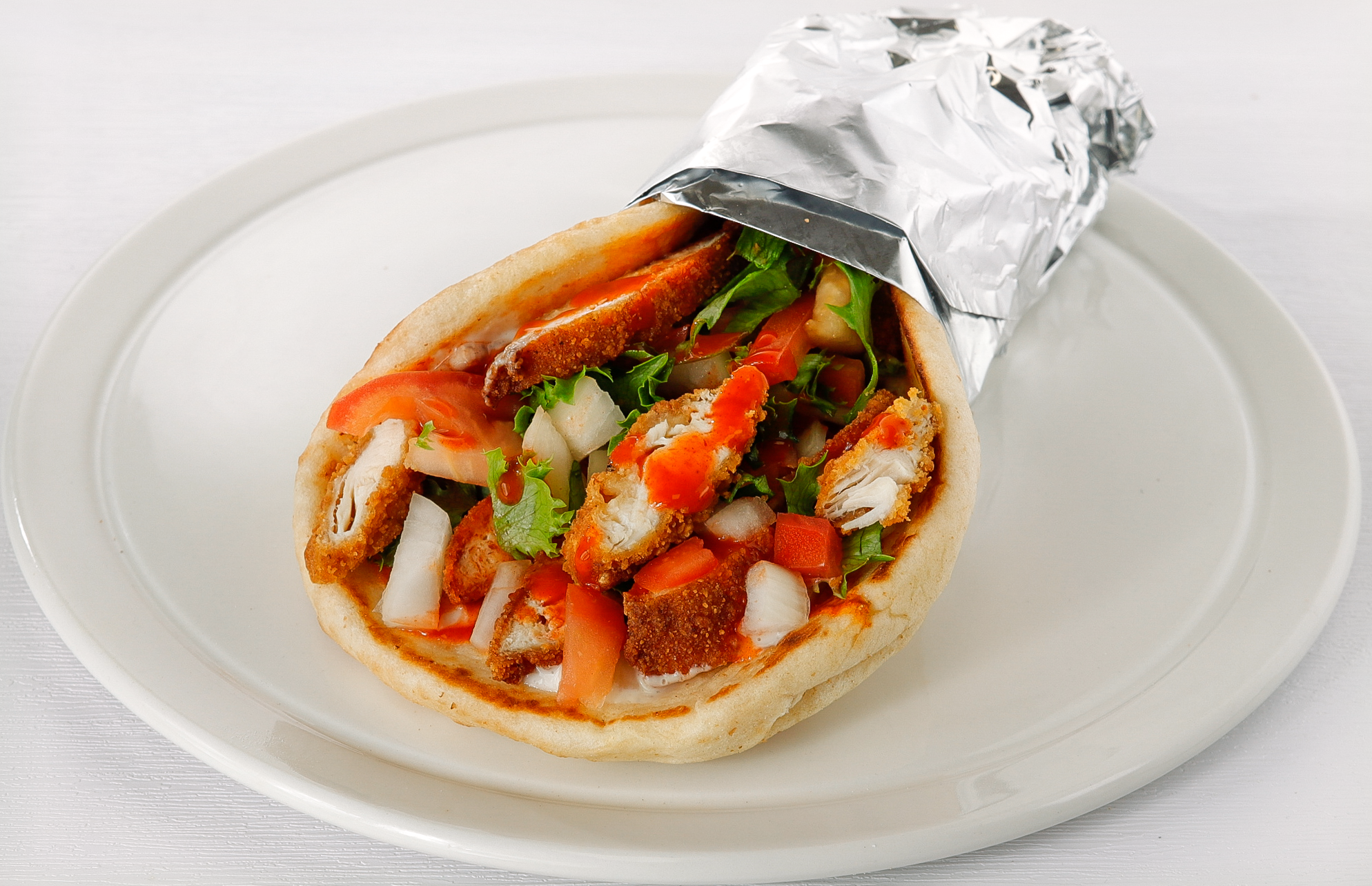 Spicy Chicken Pita (Halal)