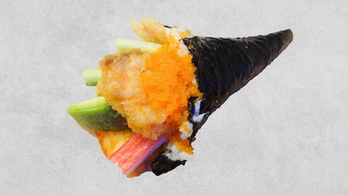 52 Lachs Temaki - paniert