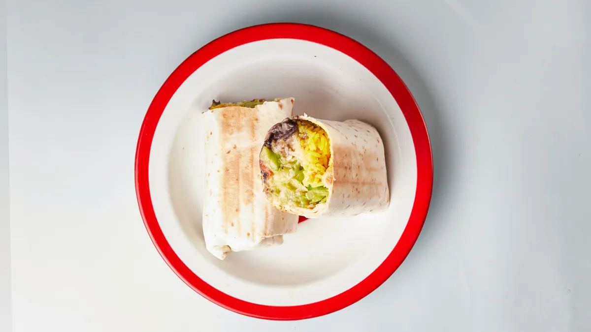 Avocado Chunk Burrito