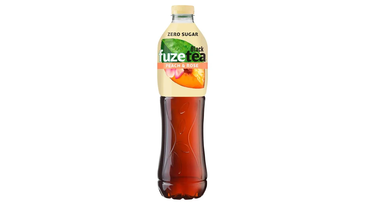 FUZETEA őszibarack-rózsa ízesítéssel 1,5 l