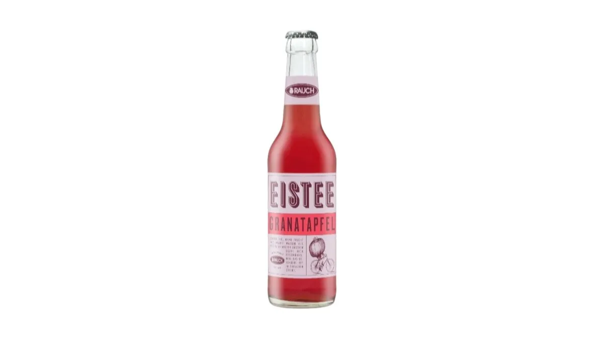 Rauch Eistee Granatapfel Glasflasche 0,33l