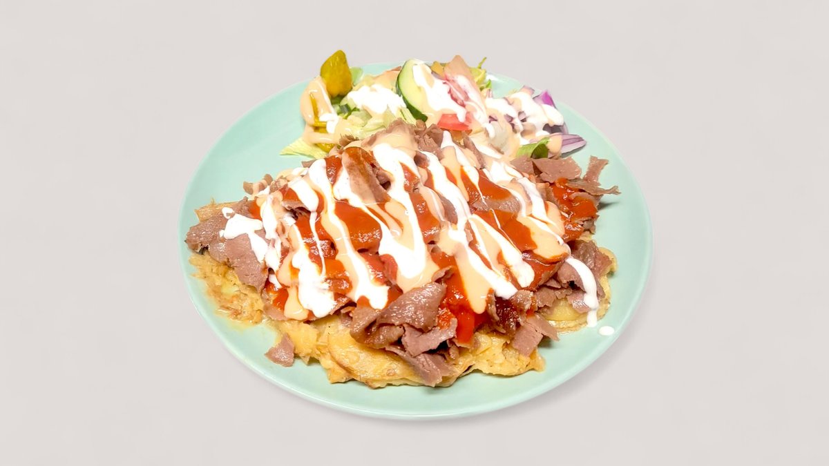 54. Kebab Valkosipulikermaperunoilla