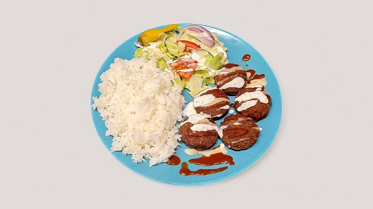 75. Falafel riisillä