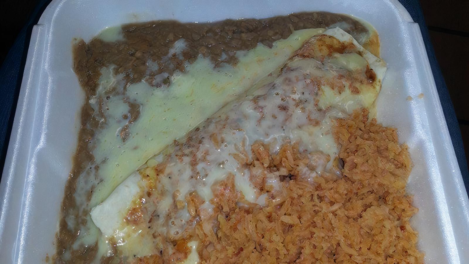 13. Enchilada Burrito