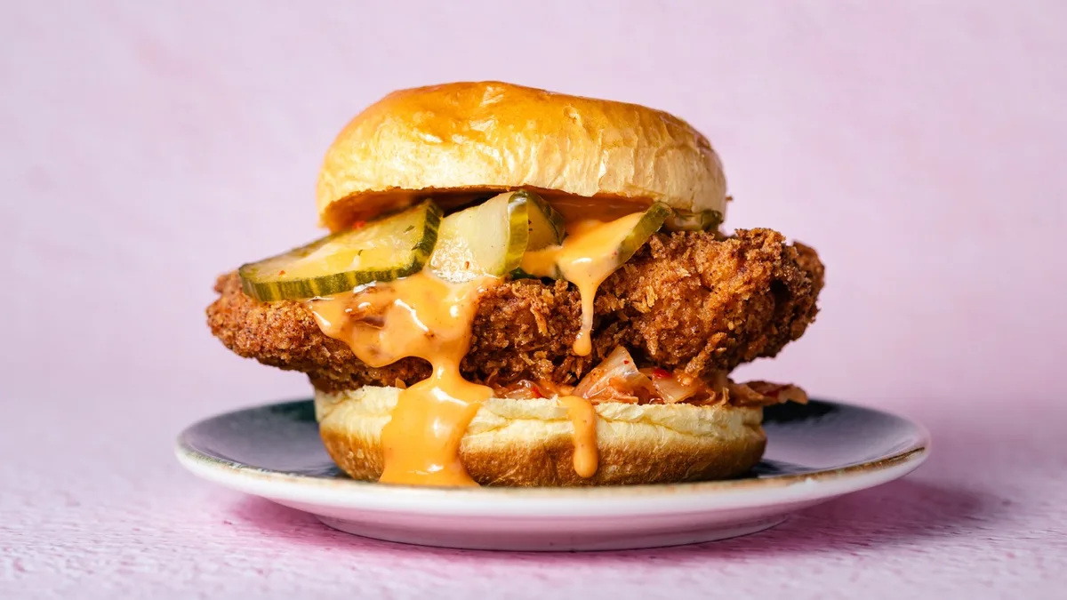 Korean Fried Chicken Sando