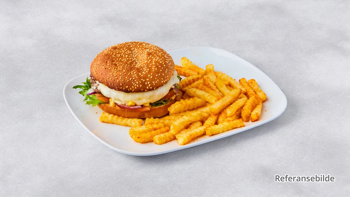 Cheeseburger Tallerken