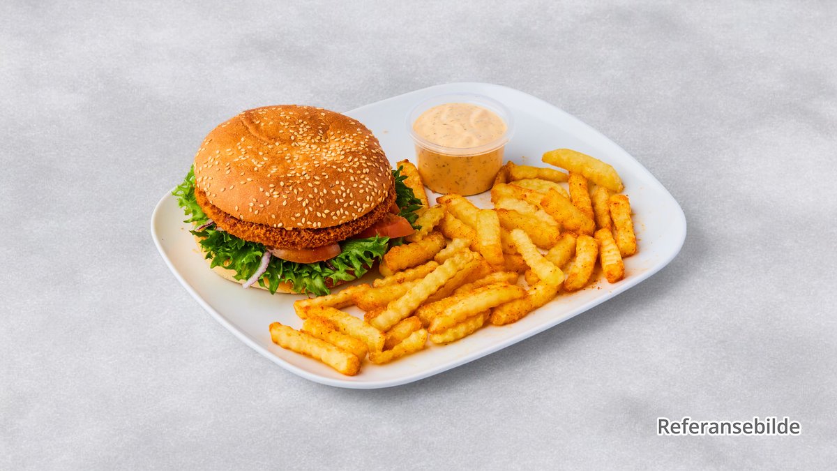 Kyllingburger Tallerken