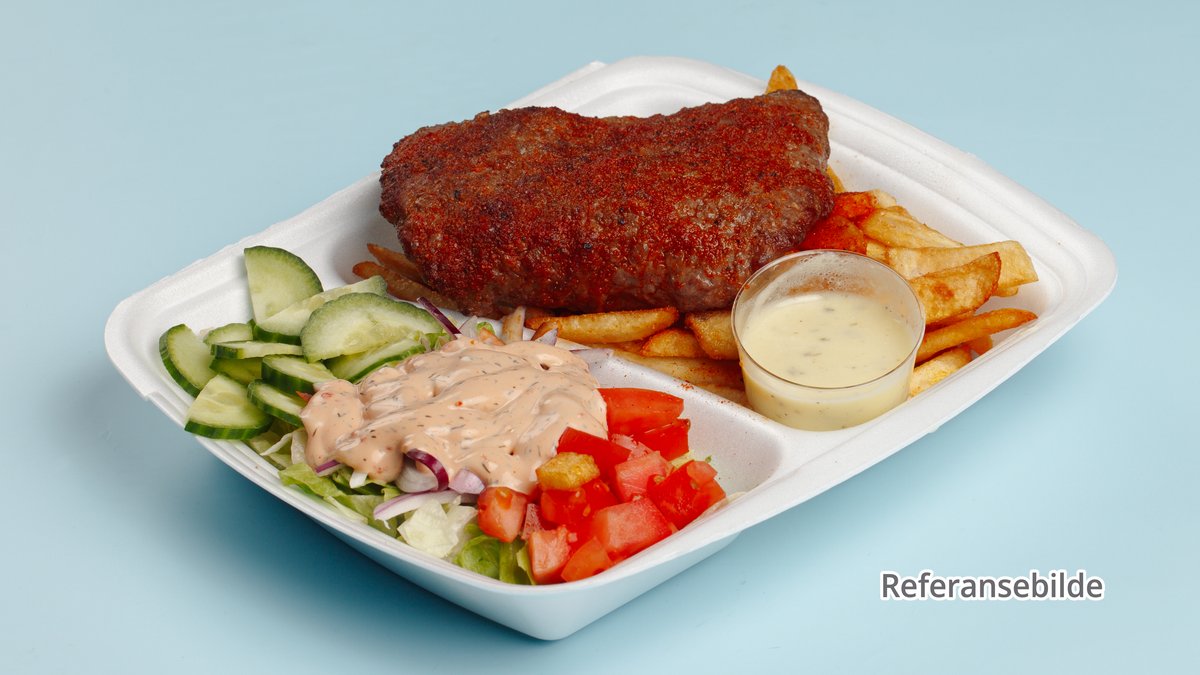 Løvstek Burger Tallerken