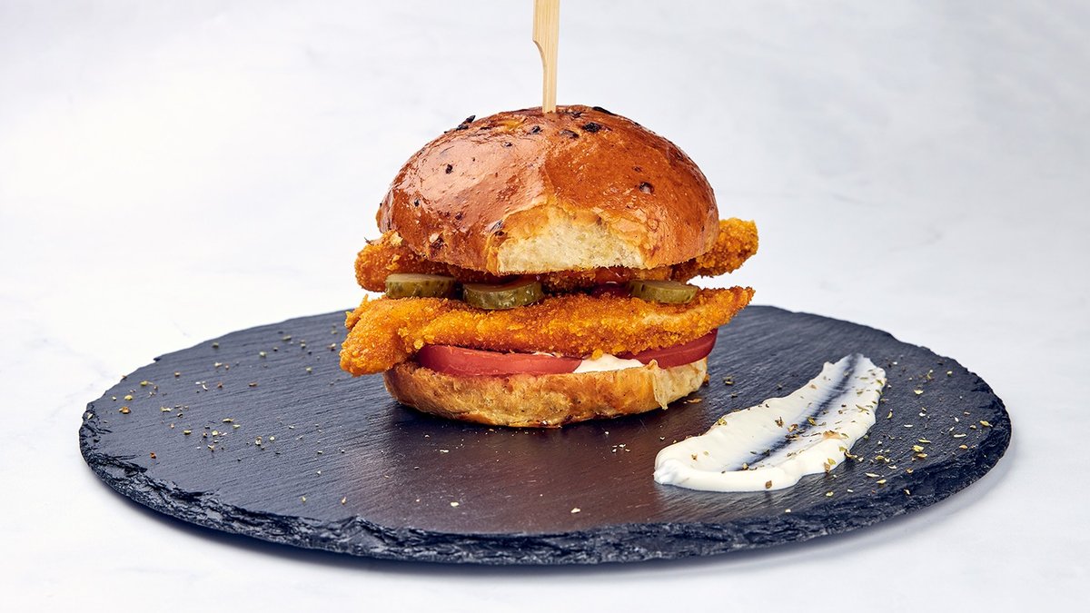 Double chicken burger