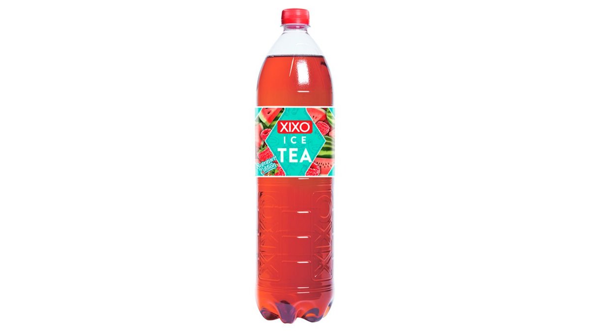 XIXO Ice Tea Summer Edition görögdinnye-málna ízű fekete tea gyümölcslével 1,5 l