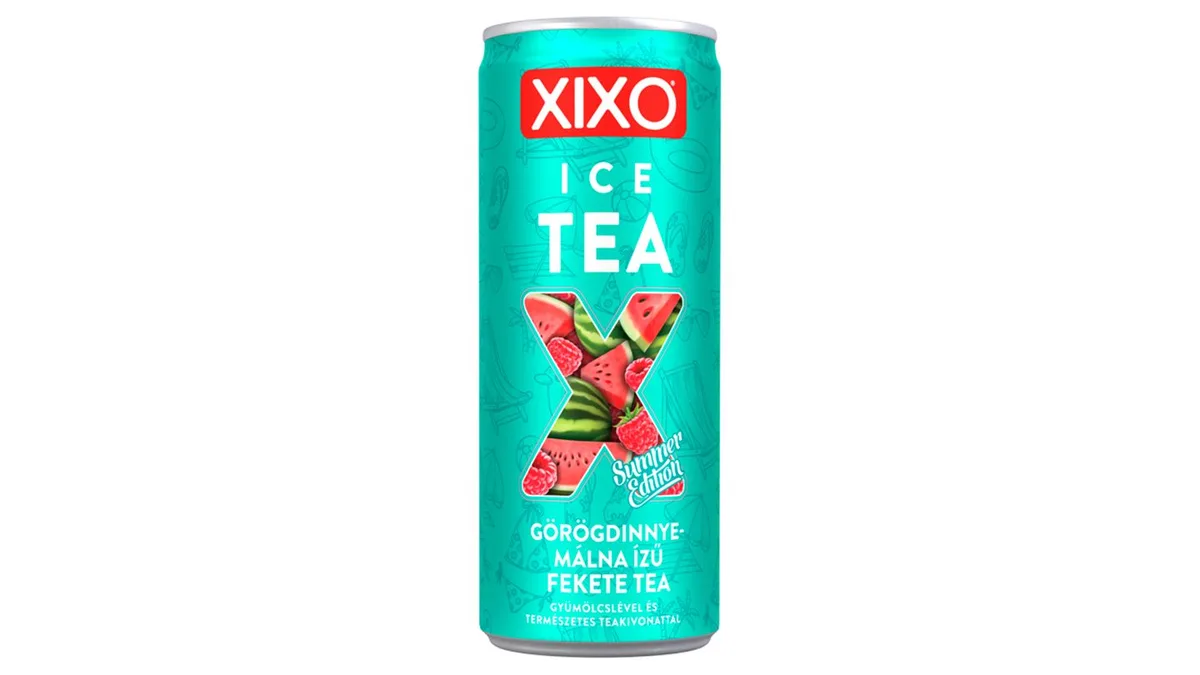 XIXO Ice Tea Summer Edition görögdinnye-málna ízű fekete tea gyümölcslével és teakivonattal 250 ml