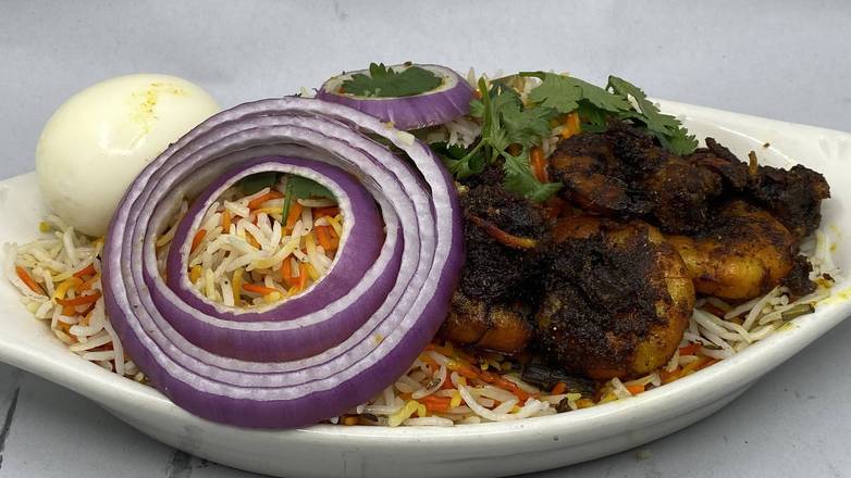 Gongura prawn fry biryani(Spicy)