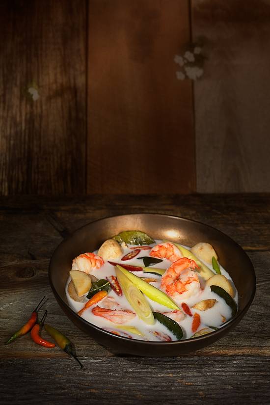 Tom Kha (Sour and Spicy Coconut Soup)