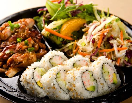 Chicken  and California Roll Combo Plate