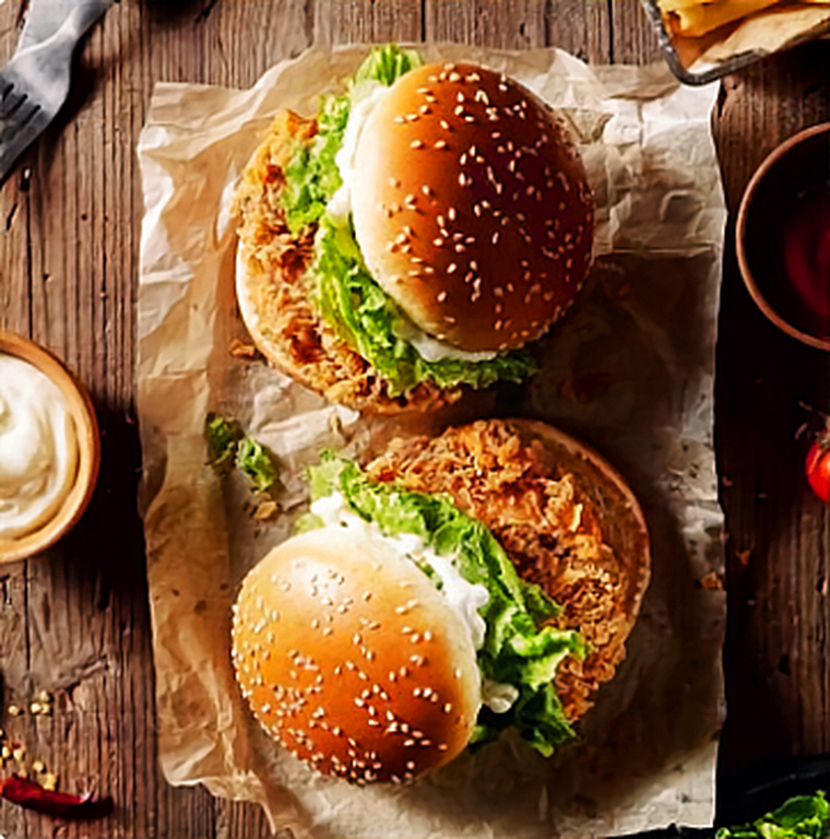 Hamburguesa de Pollo Búfalo