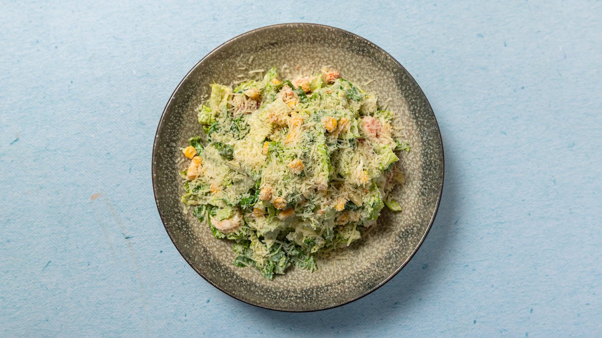 Caesar Salad with Shrimp