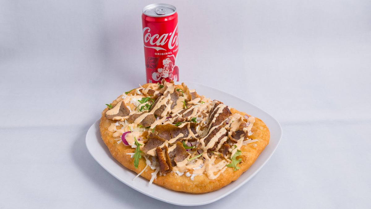 Kebab langos + coca cola lim 0.33l