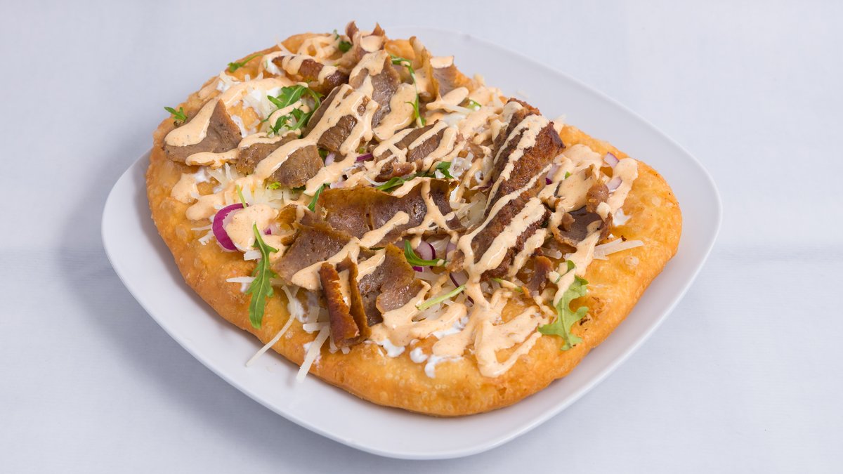 Kebab langos