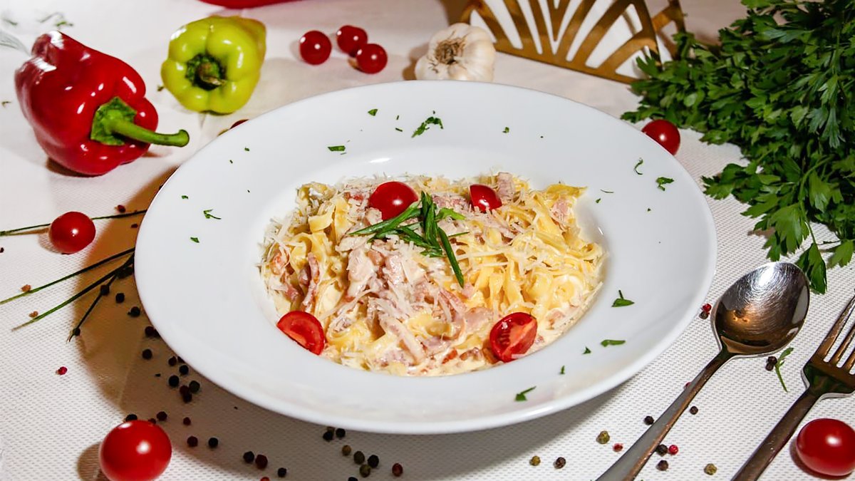 Tagliatelle alla Carbonara 500 Gr.