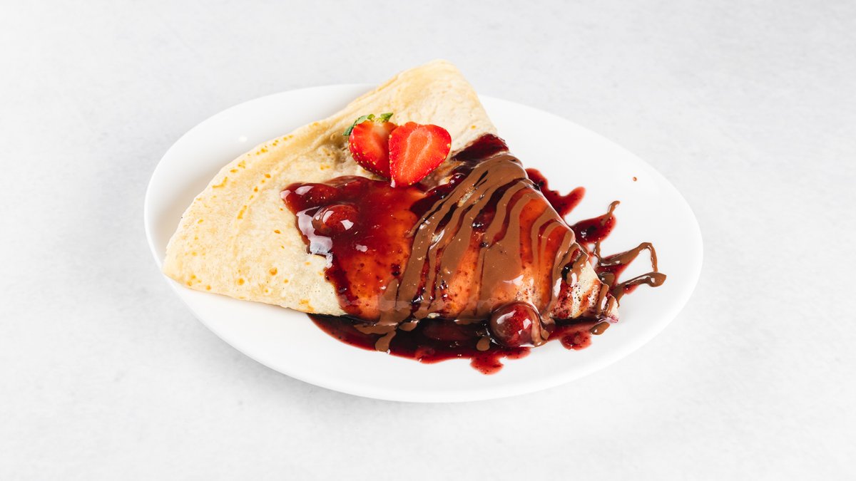 Palacinky s džemom a nutelou