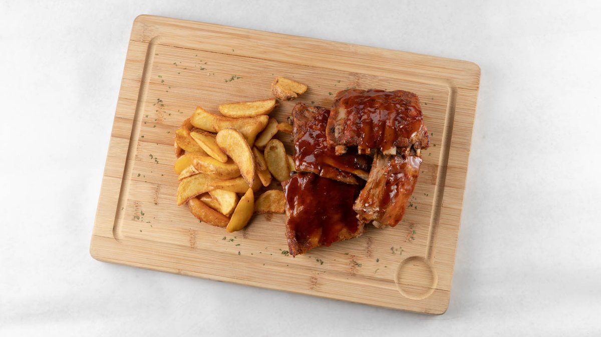Pečené bravčové rebierka BBQ