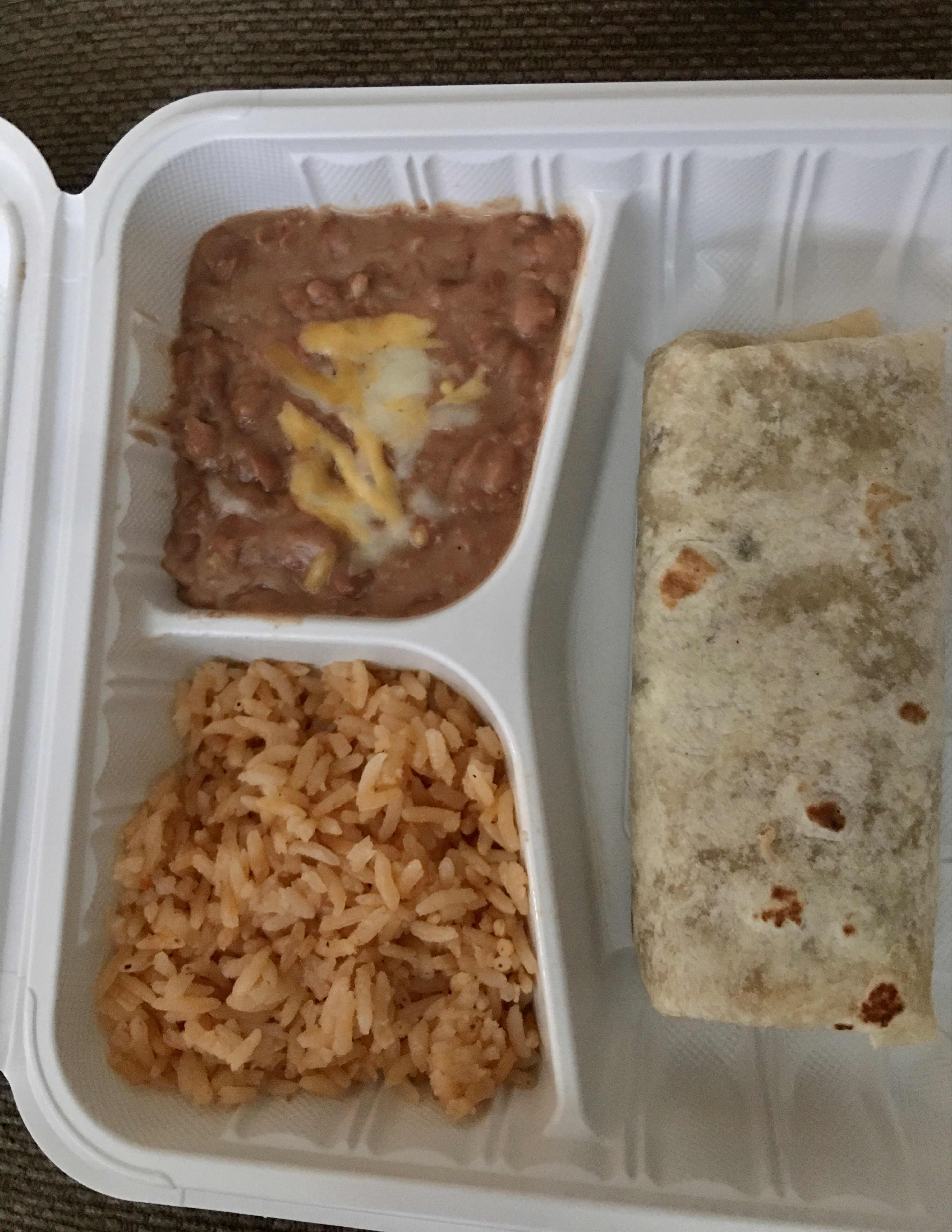 Child's Burrito (Beans and Cheese)