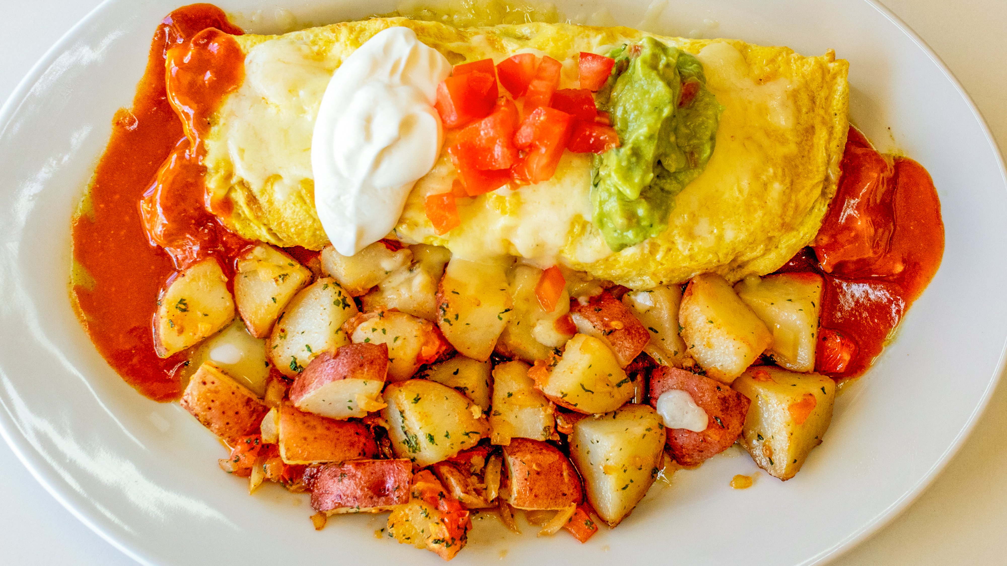 Omelette de Chile Colorado