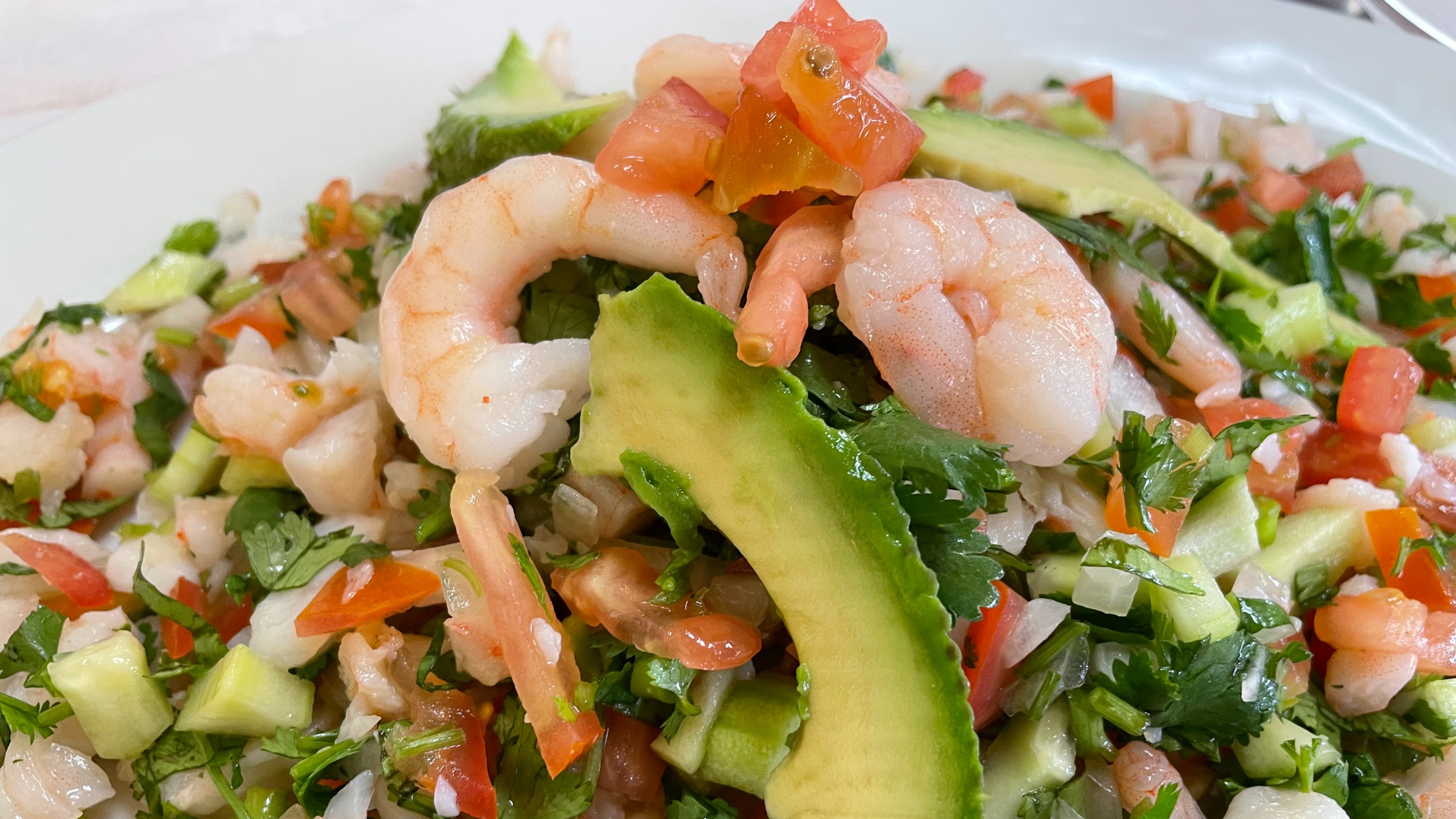 Tostada de Camarón (Shrimp)
