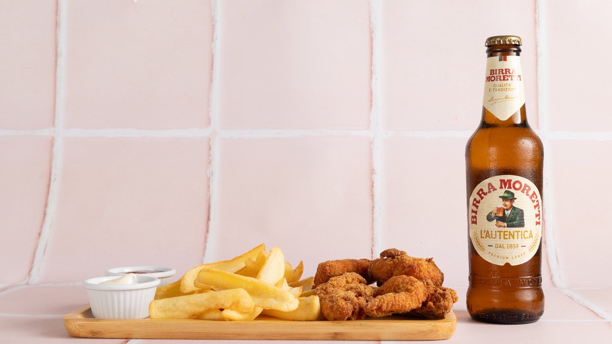 Chicken Straps + Patate + Birre