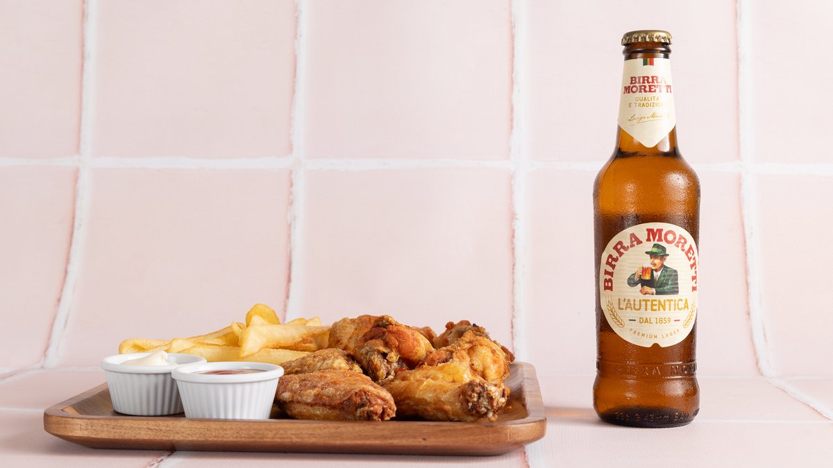 Chicken Wings + Patate + Birre