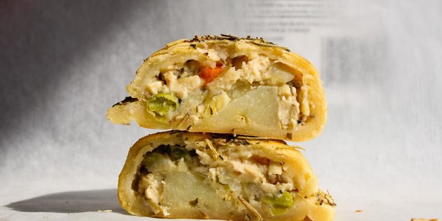 Chicken Pot Pie Empanada