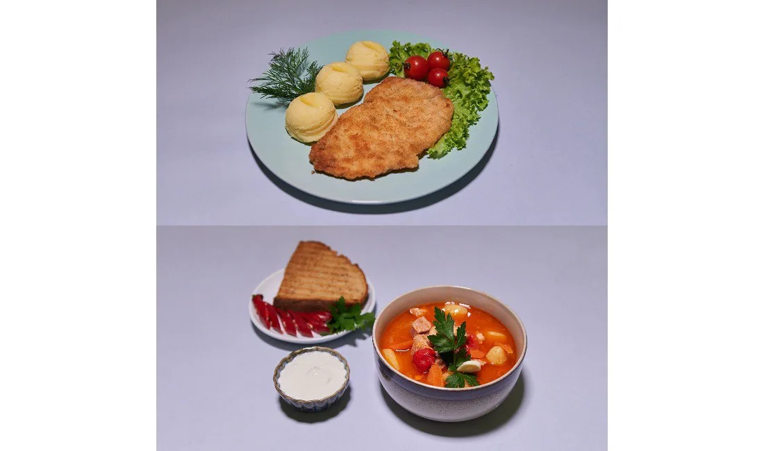 Zupa do wyboru + Kotlet schabowy z kurczaka z dodatkiem do wyboru