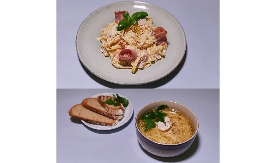 Zupa do wyboru + Pasta Carbonara