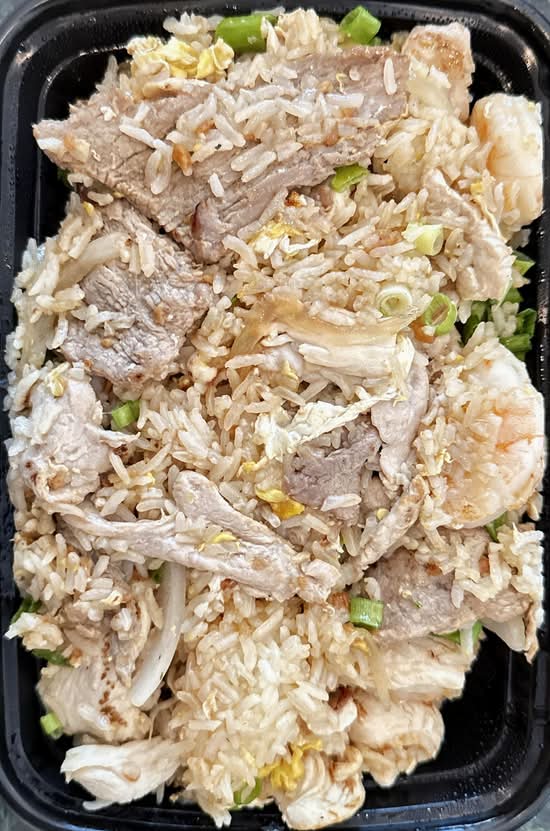 Combination Fried Rice  ( Chicken, Beef, Pork and Shrimp )