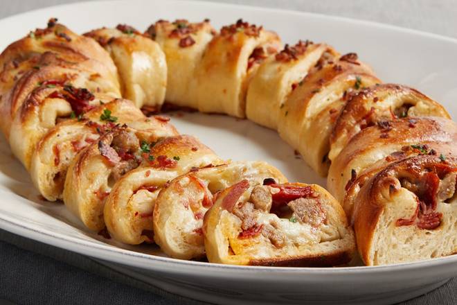 24" Pepperoni, Sausage and Bacon Stromboli