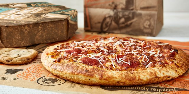 Pepperoni and Double Cheese Pizza Lunch Box