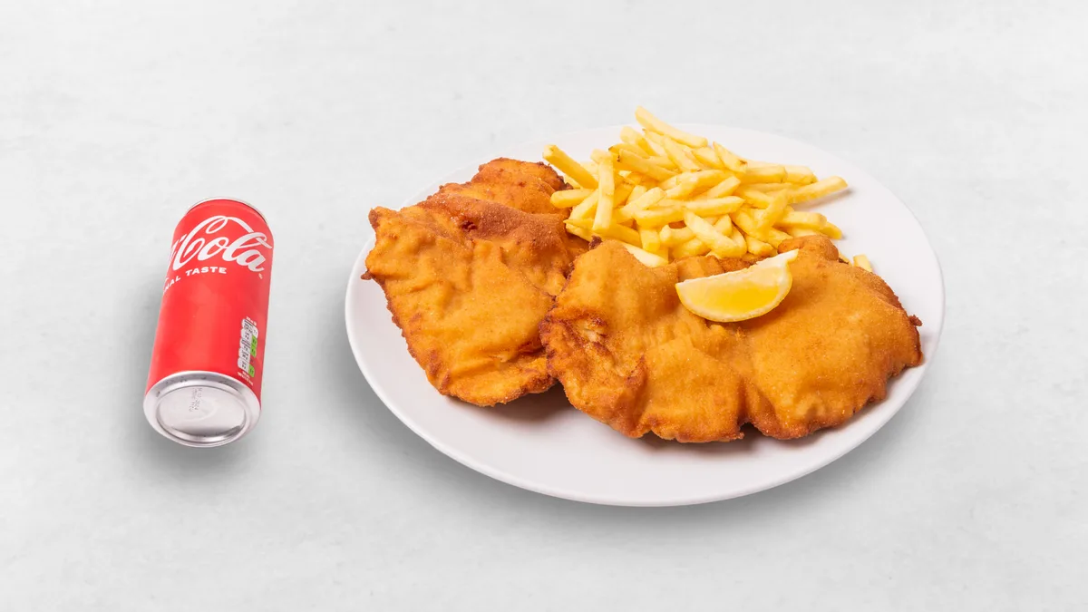Riesen Schnitzel Menü
