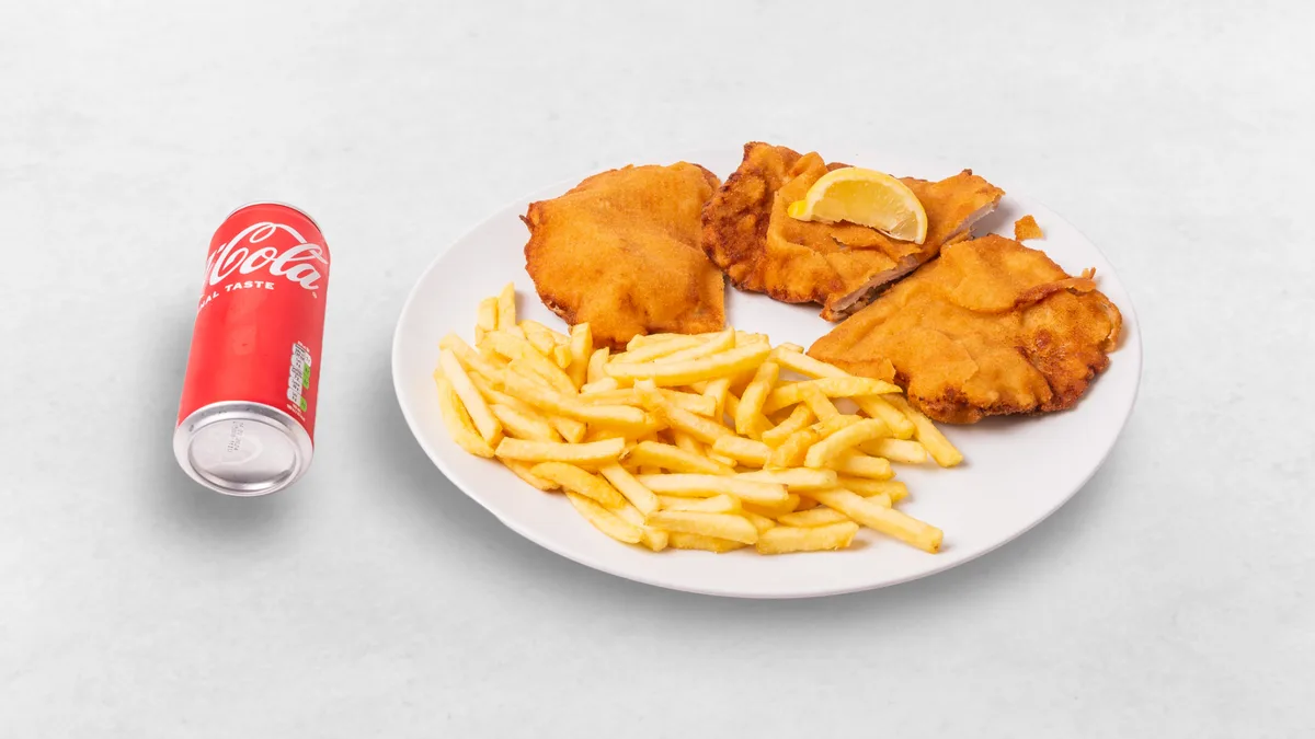 Schnitzel Teller Menü