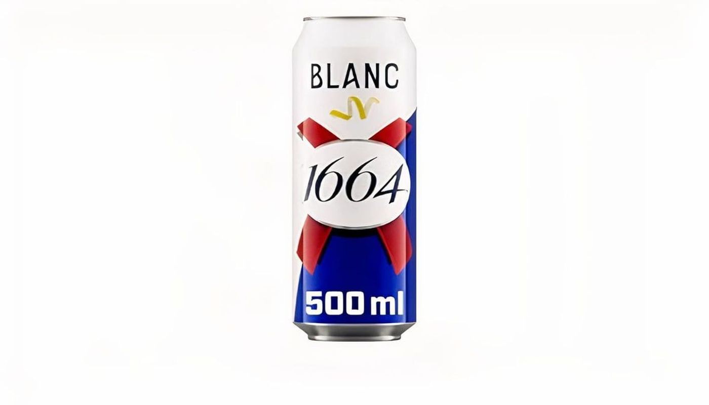 Kronenbourg 1664 Blanc, Individual 473mL can beer (5.0% ABV)