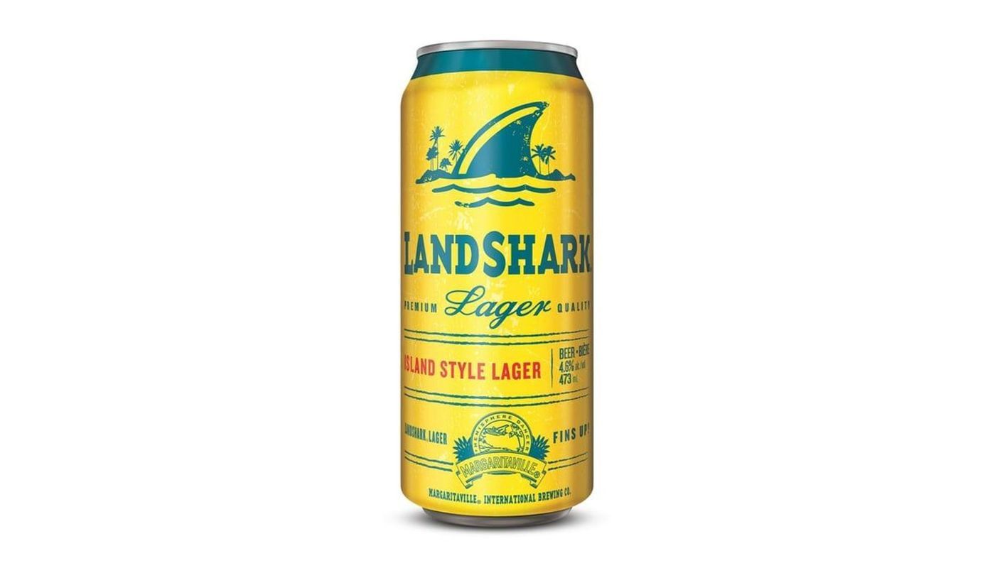 Landshark Lager, Individual 473mL can beer (4.6% ABV)