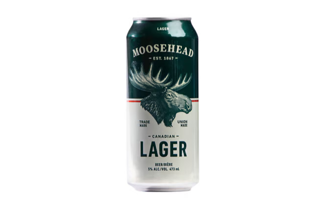 Moosehead Lager, Individual 473mL can beer (4.0% ABV)