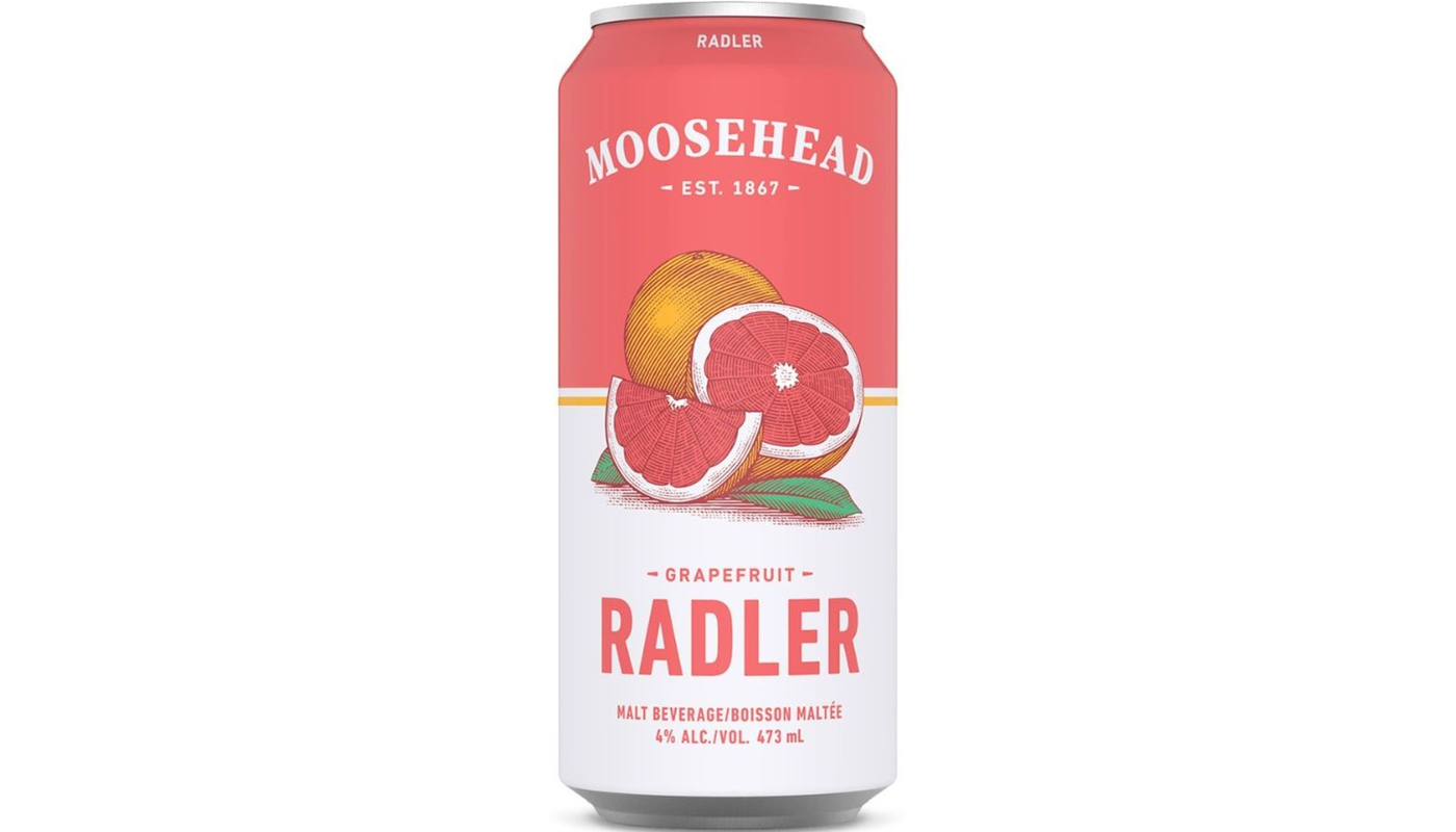 Moosehead Radler Grapefruit, Individual 473mL can beer (4.0% ABV)