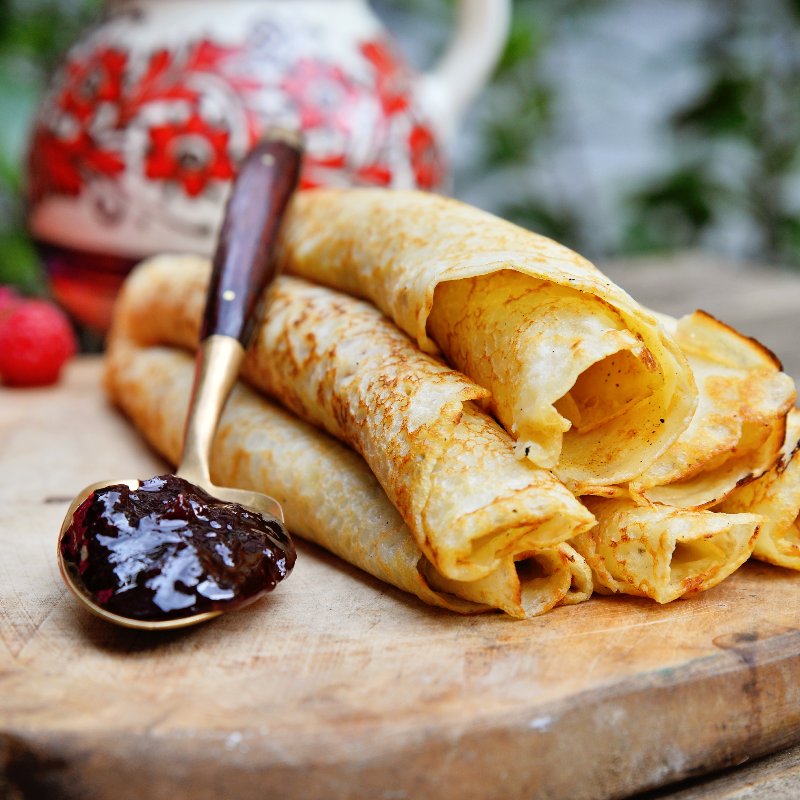 Clătită cu dulceață