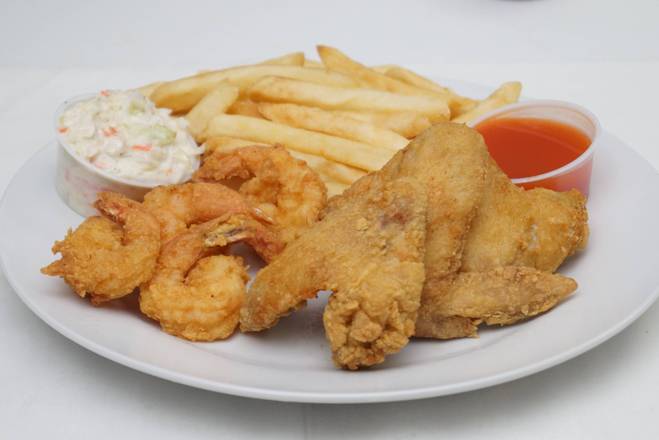 Wings and Shrimp