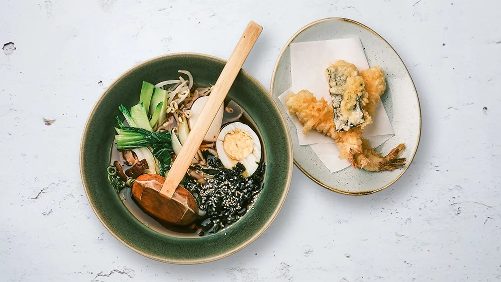 Udon med Tempura