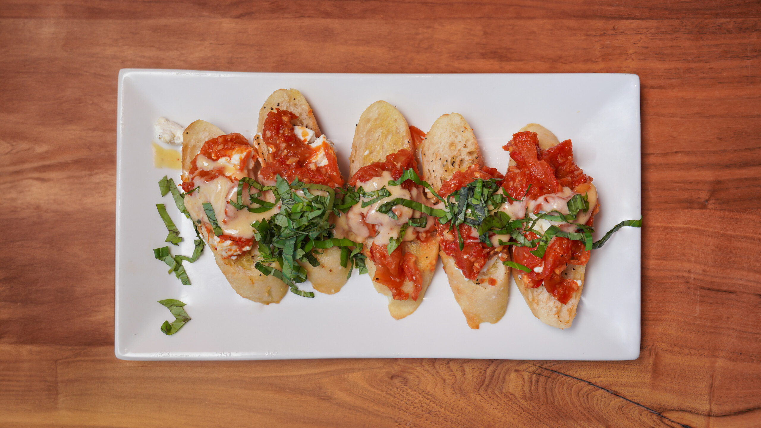 Goat Cheese + Tomato Jam Bruschetta
